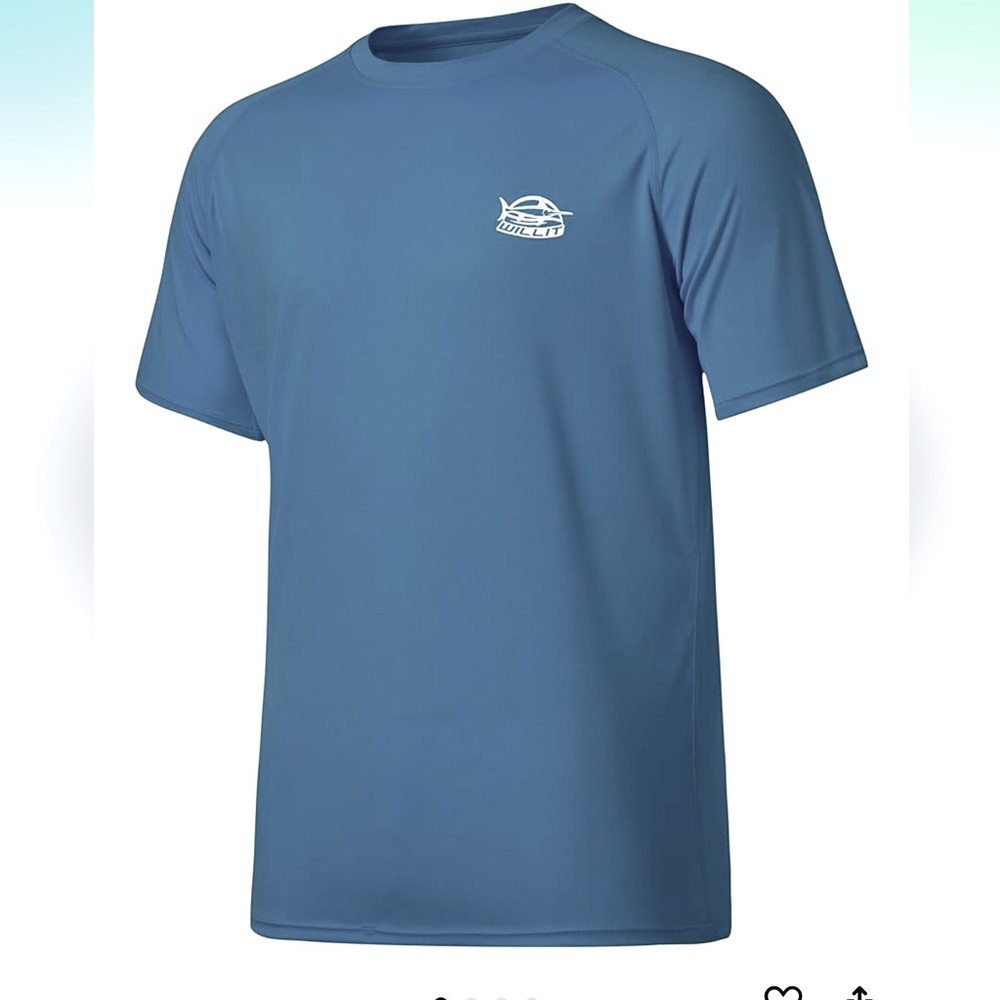 NWT Willit Men's Rashguard Swim Shirt S/Sleeve UPF 50+ Sun SPF Quick Dry, Sz 2XL